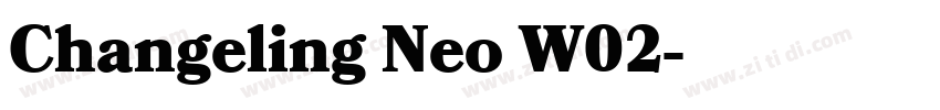 Changeling Neo W02字体转换